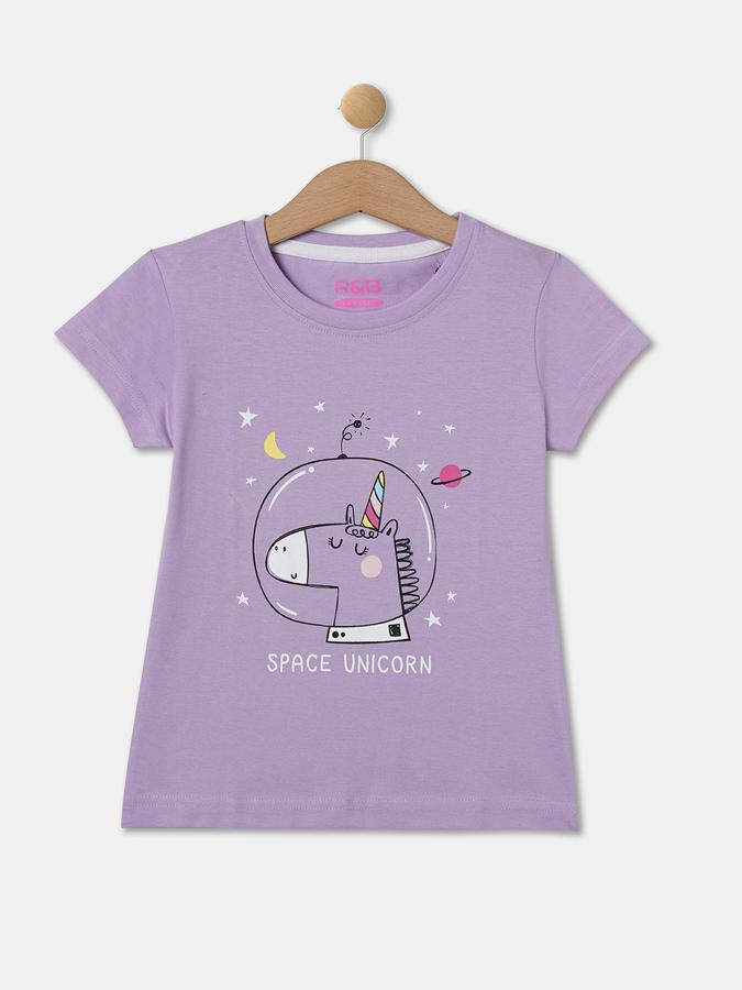 R&B Girl's Round Neck Graphic Tee image number 0
