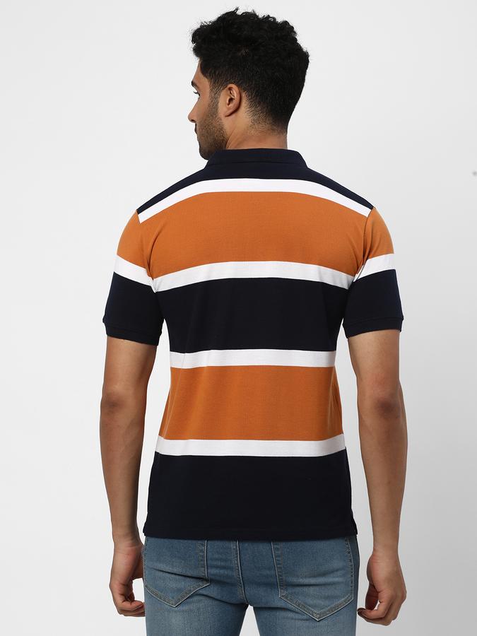 R&B Men's Striper Polo image number 2