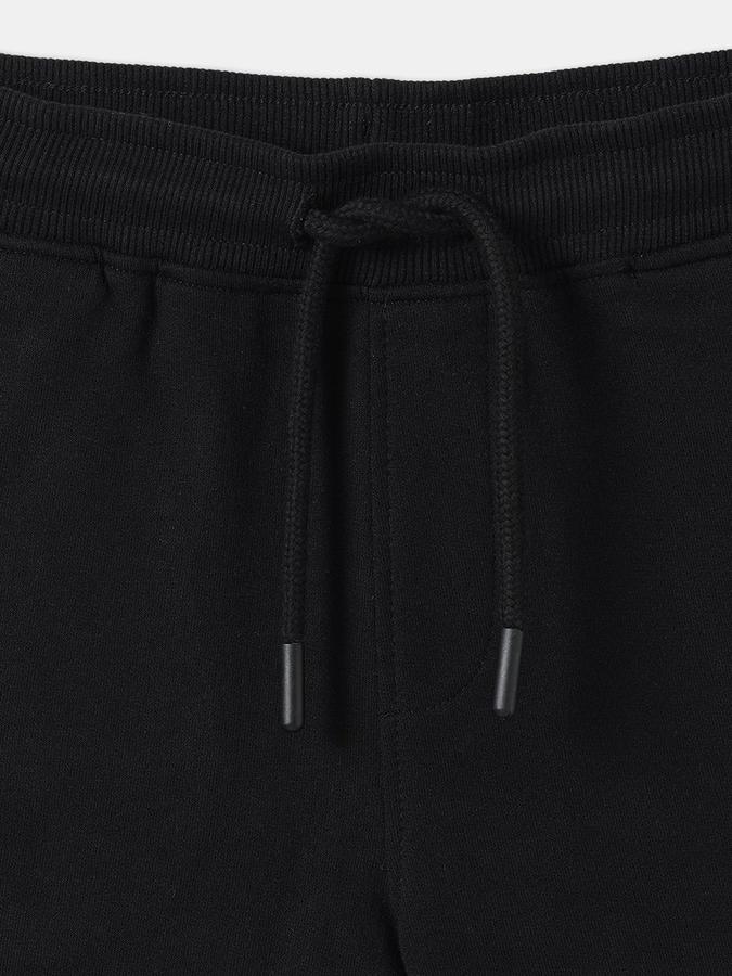 Boys Cotton Relaxed Fit Drawstring Waist Clean Hem Shorts