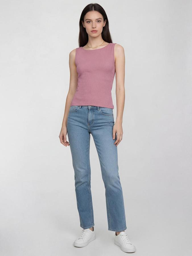 R&B Pink Solid Women Regular fit Top 