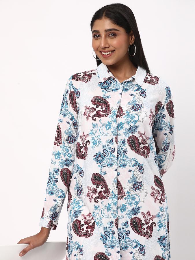 Women Chevron Print Regular Fit Tunic image number 0