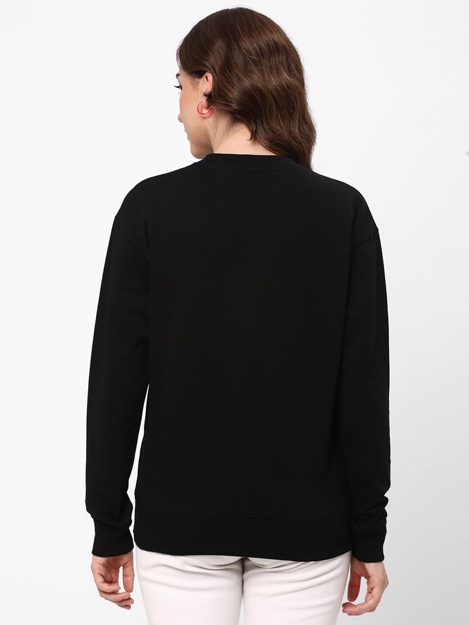 Women Typographic Print Round-Neck Sweatshirt image number 2