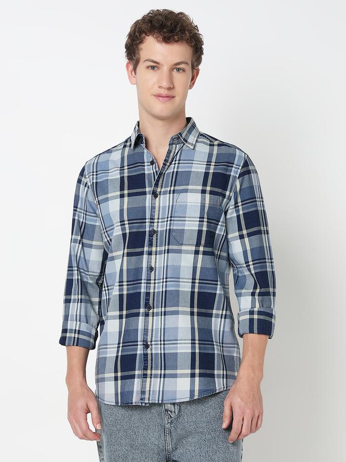 R&B MENS CASUAL Long Sleeve SHIRT-REGULAR FIT image number 1