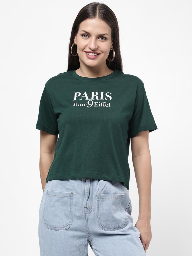 R&B Women's Printed Crop T-Shirt image number 0