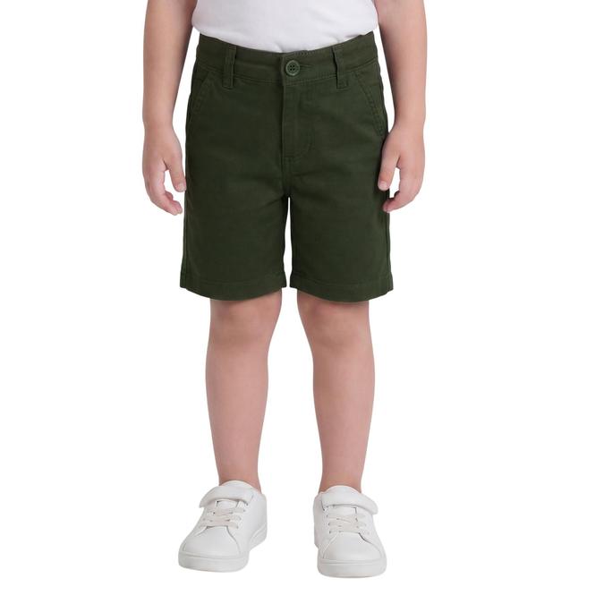 R&B Green Regular Fit Solid Mid Rise Boys Shorts