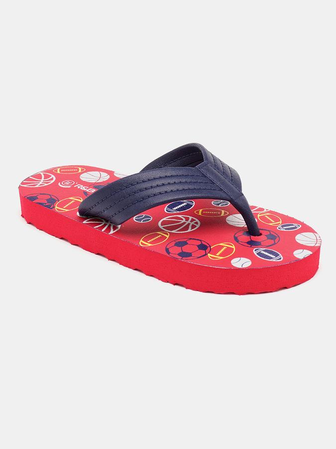 Boys Printed Thong-Strap Flip-Flops image number 2