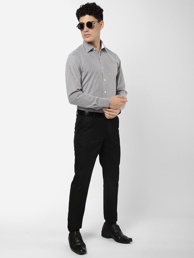 R&B Men Black Formal Shirts image number 1