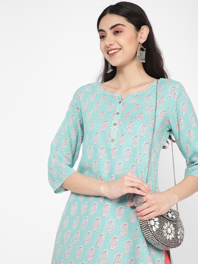 R&B Women Blue Kurta image number 0