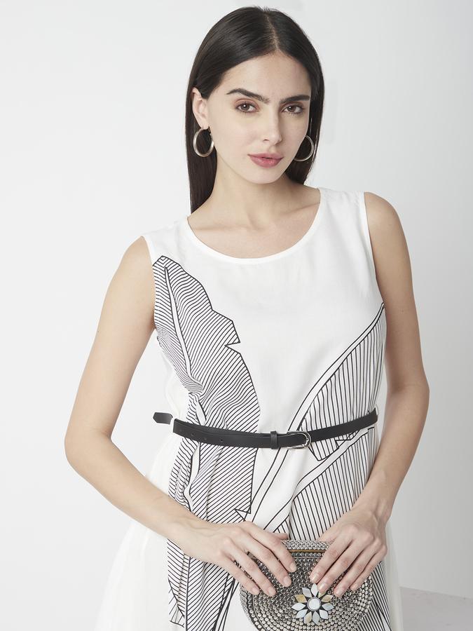 Women Viscose Printed A Line Ethnic Dress