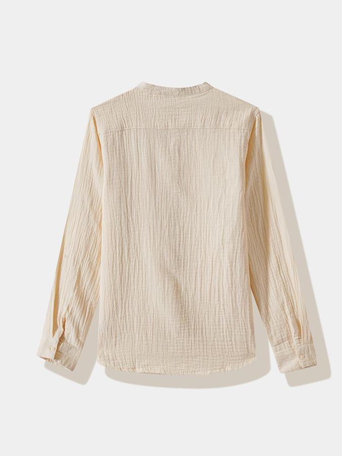 Boys Cotton Regular Fit Long Sleeve Solid Shirt