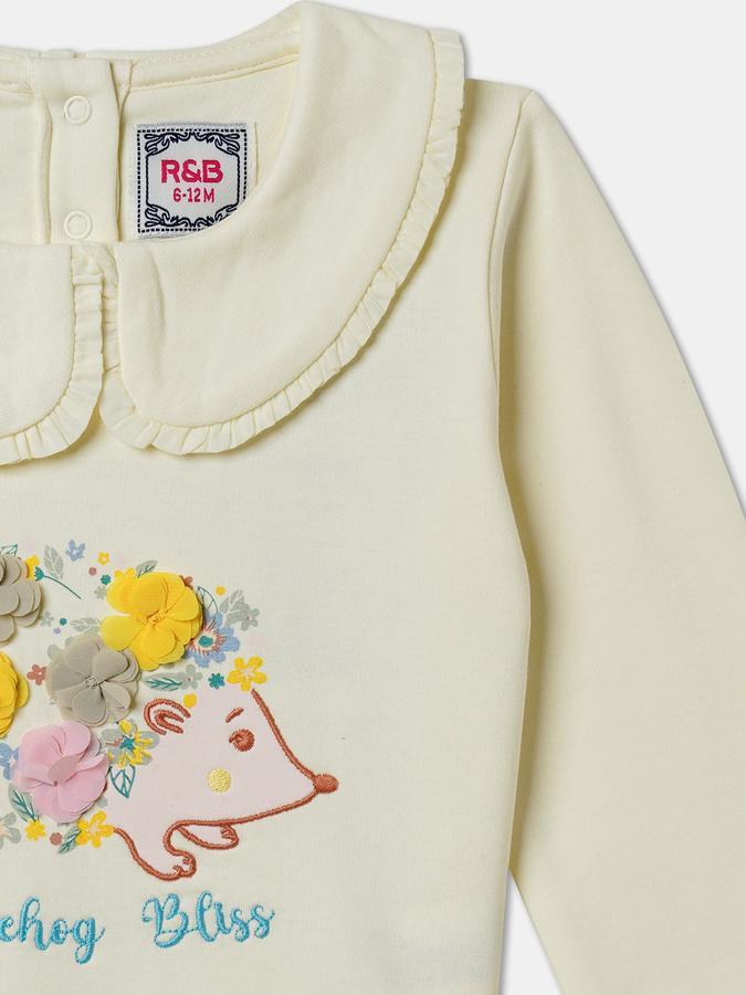 Full Sleeve Graphic Print Baby Girls Sweatshirt image number 2