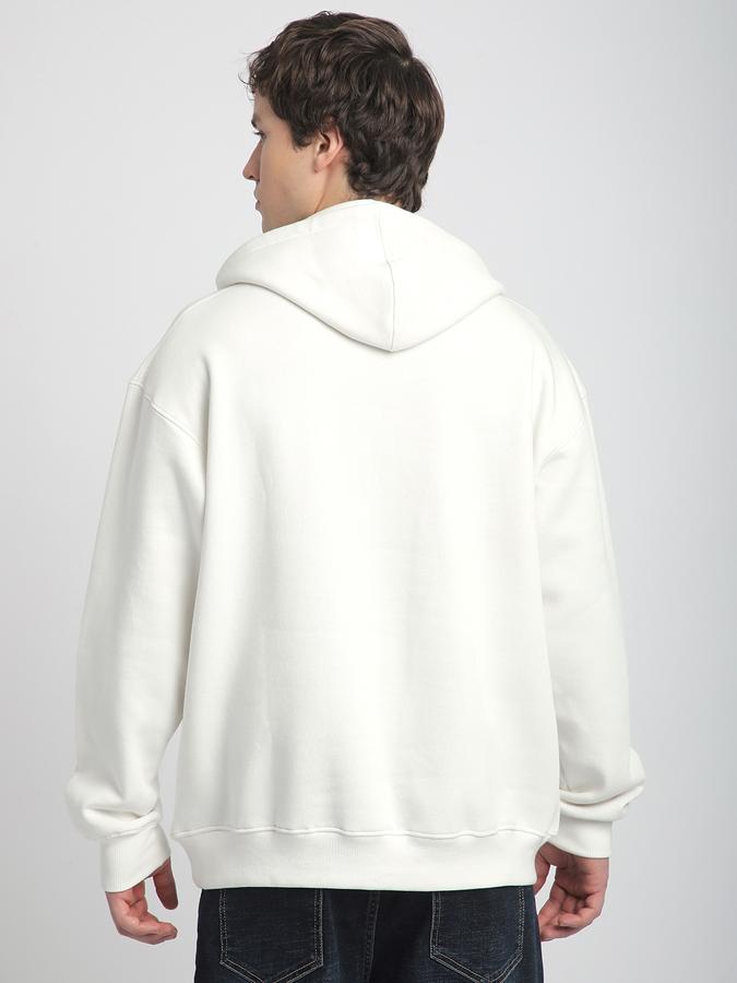Men Polycotton Regular Fit Hooded Solid Sweatshirt