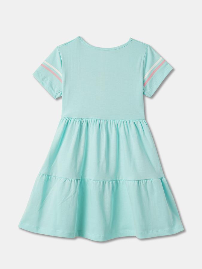 Girls A-Line Dress with Short Sleeves image number 1