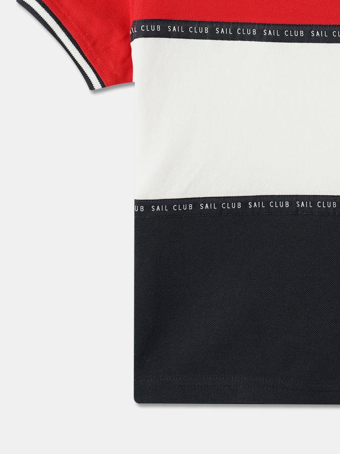 Boy Colourblock Round-Neck T-Shirt image number 3