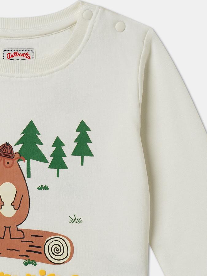 Full Sleeve Graphic Print Baby Boys Sweatshirt image number 2