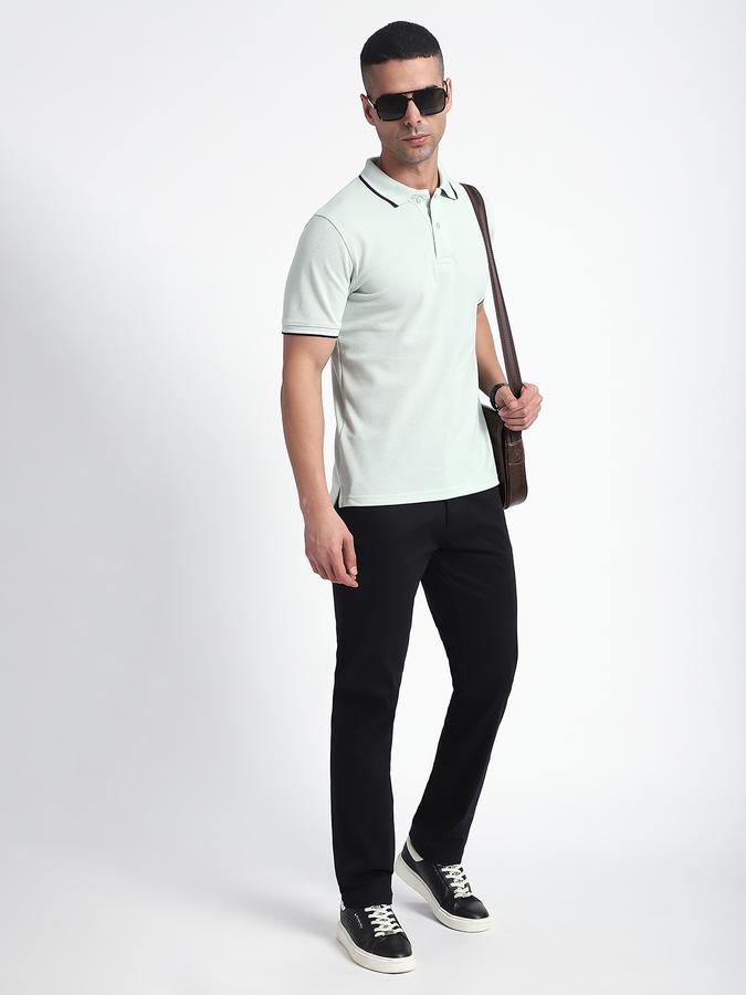 Men Cotton Straight Fit Flat Front Chino Pants