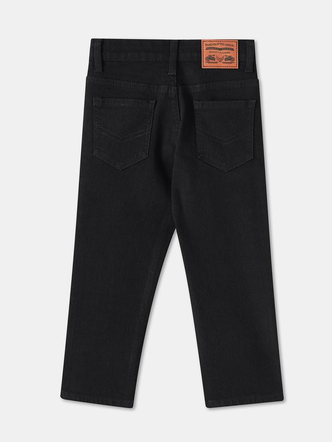 Boys Blend Regular Fit Mid Waist Solid Jeans