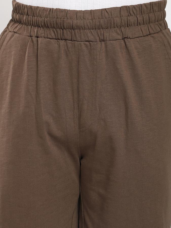 Men Cotton Relaxed Fit Solid Elastic Waist Sleep Shorts