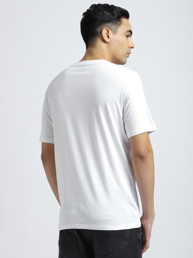 Men Cotton Regular Fit Crew Neck Solid T-shirt