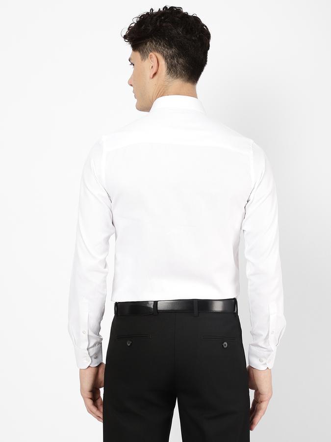 R&B Men White Formal Shirts image number 2