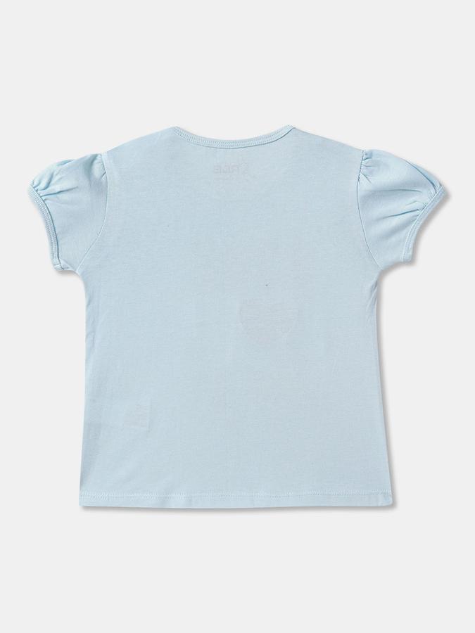 Baby Girls Graphic Print Pure Cotton Regular T Shirt image number 1