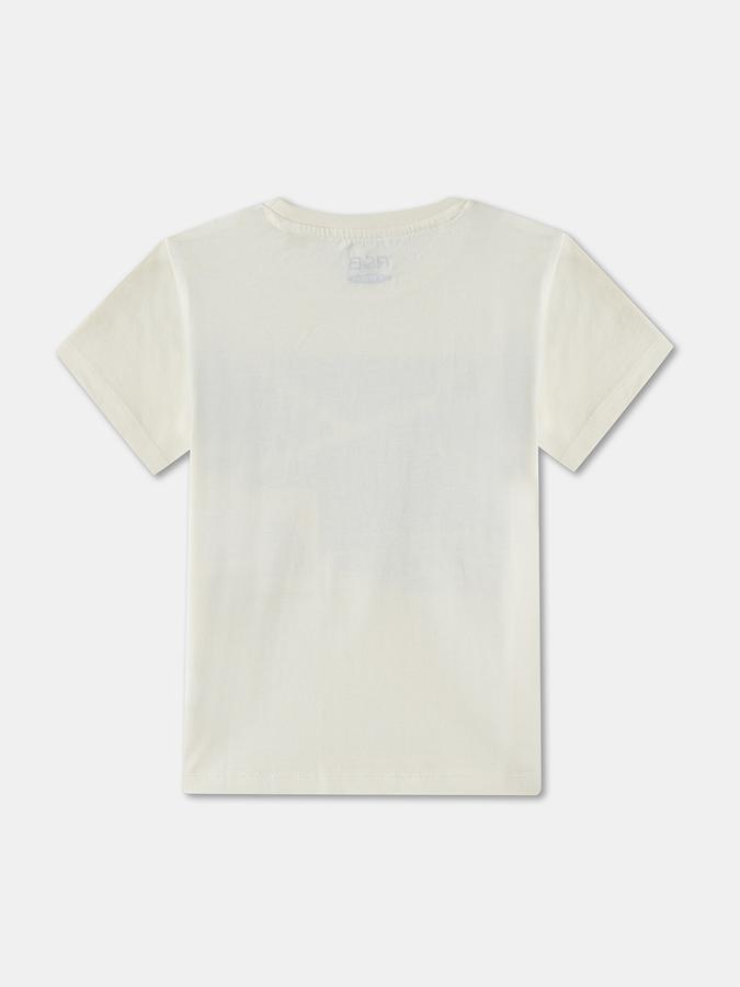 Boys Cotton Regular Fit Crew Neck Graphic T-shirt