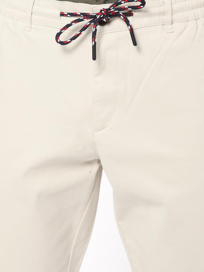 R&B Men White Trousers image number 3