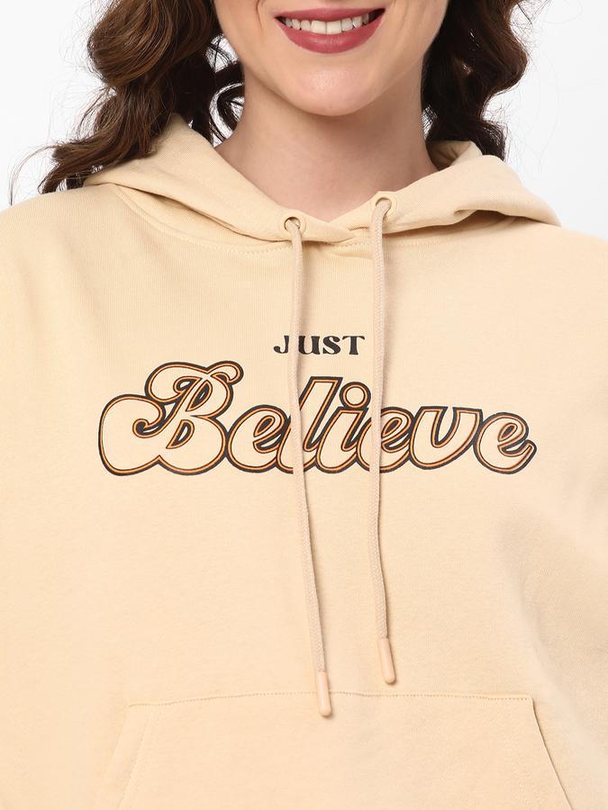 Women Typographic Print Hoodie image number 3