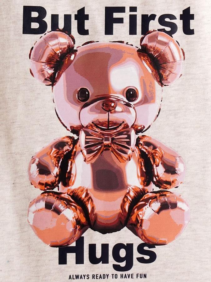 Girls Cotton Regular Fit Crew Neck Graphic T-shirt