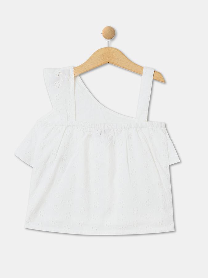 R&B Girl's All Over Printed Woven Top