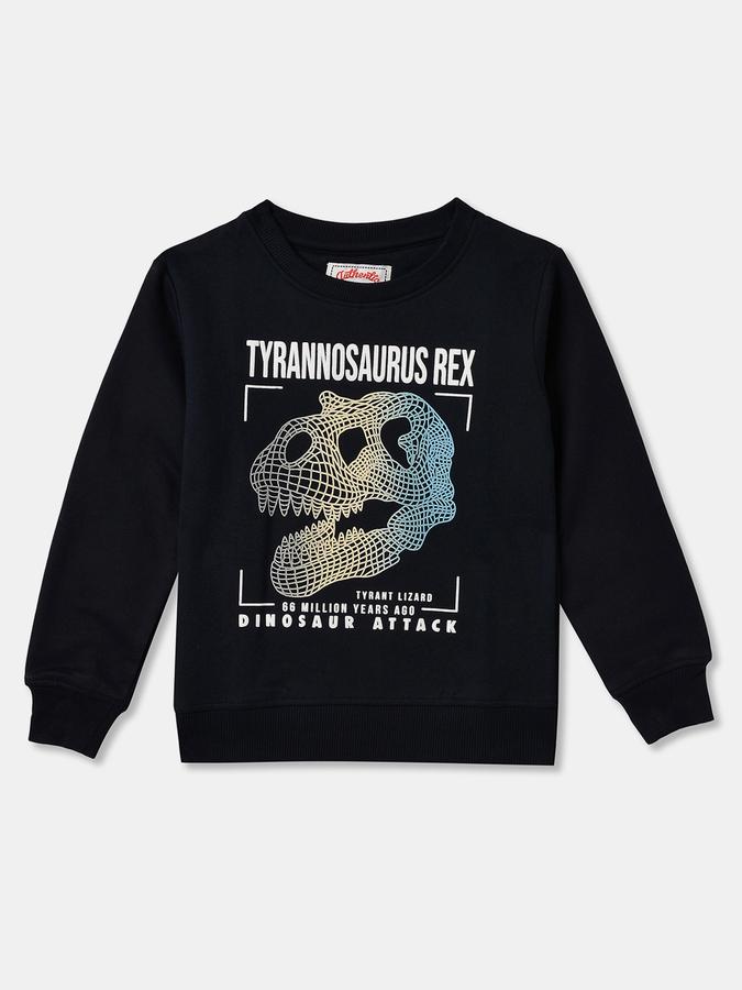 Boys Relaxed Fit Full Sleeve Crew Neck SweaT-Shirt