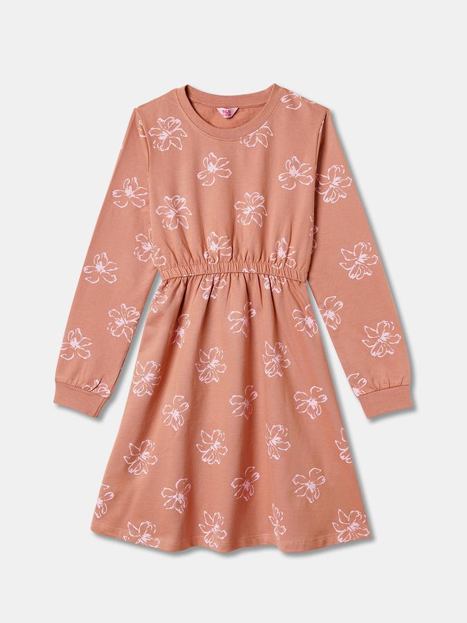 Girls Midi/Knee Length Casual Dress 3/4 Sleeve image number 0