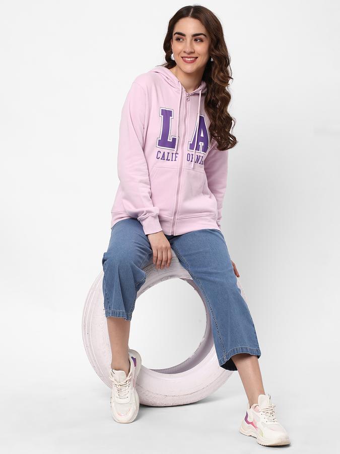 Women Typographic Print Hoodie image number 1
