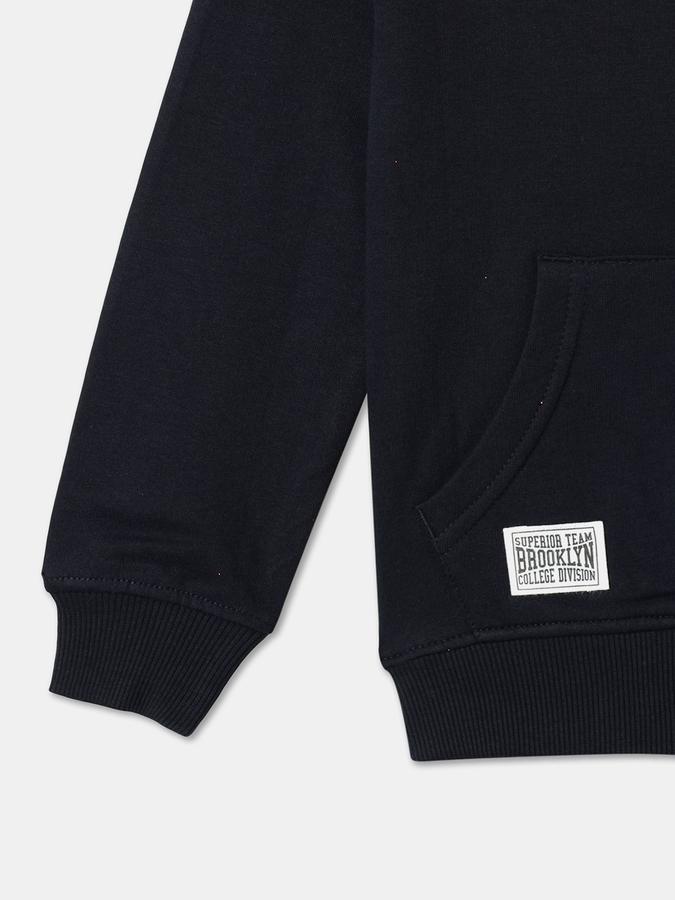 Boys Cotton Hooded Zip Up Graphic Print Jacket