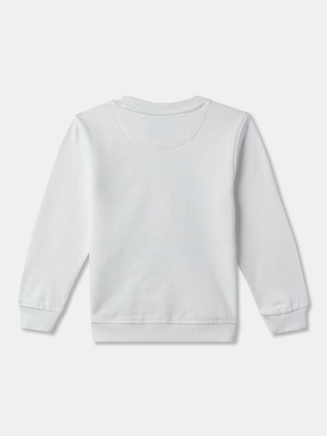 Girls Graphic Regular Fit Full Sleeves Crew Neck SweaT-Shirt