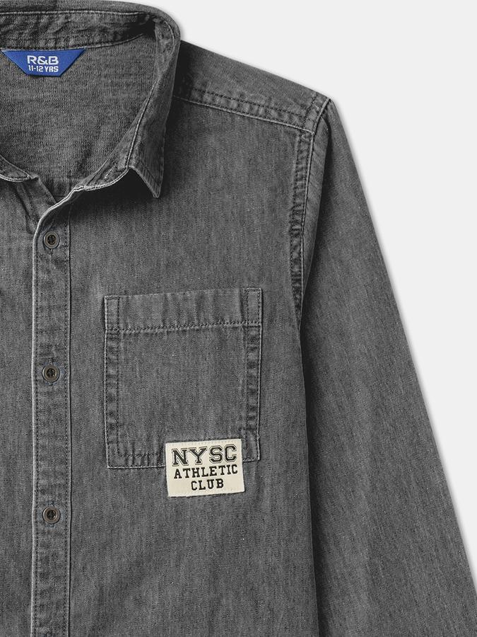 Boys Solid Casual Shirt image number 2
