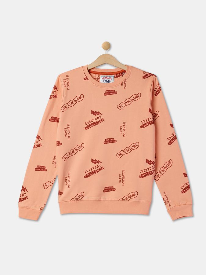 R&B Boys Peach Sweatshirts & Hoodies