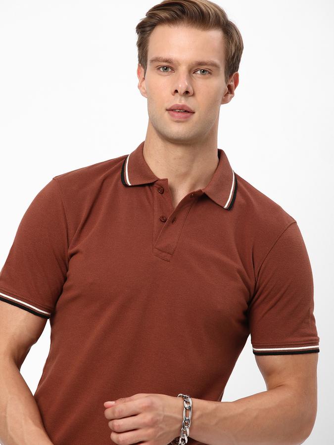 R&B Men Brown T-Shirts