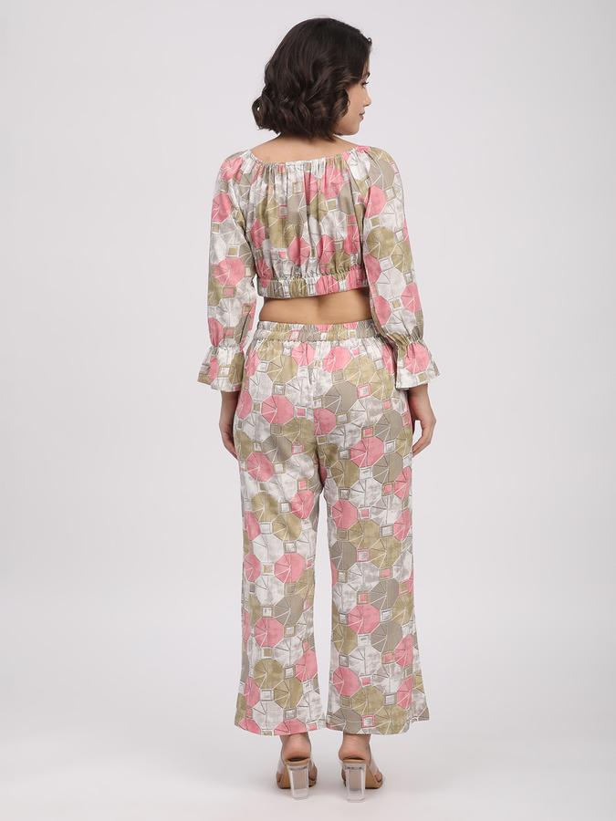 Women Rayon Printed Top And Palazzo Set