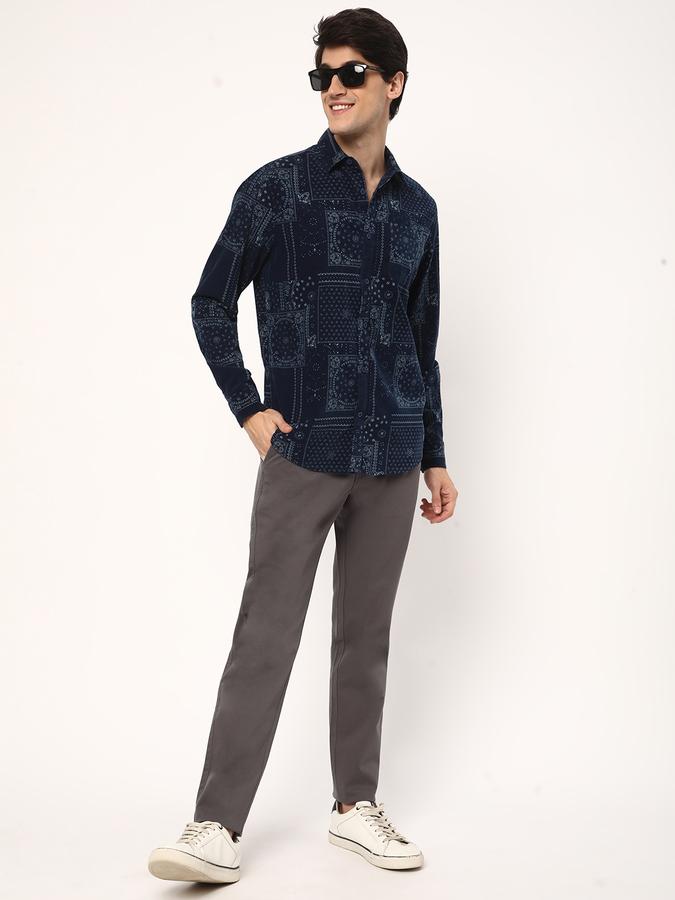 Men Regular Fit Cutaway Collar Shirt image number 1