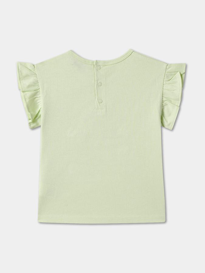 Girls Regular Fit Short Sleeve Crew Neck Top