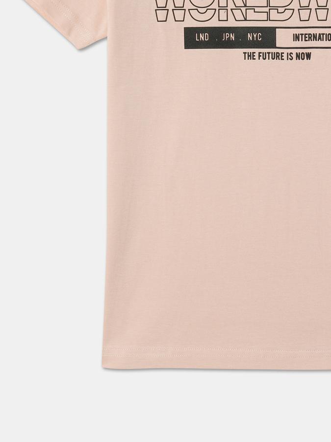 Boys Graphic Print Round-Neck T-Shirt image number 3