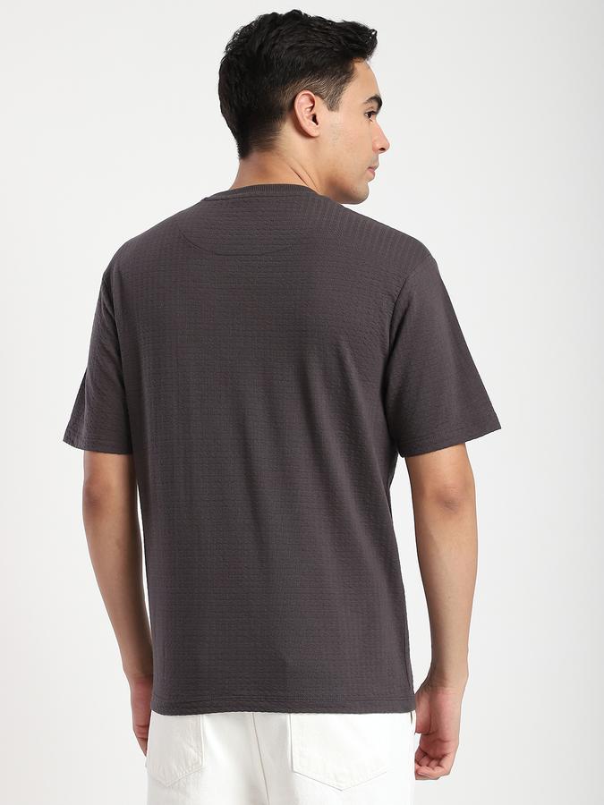 Men Cotton Regular Fit Crew Neck Solid T-shirt