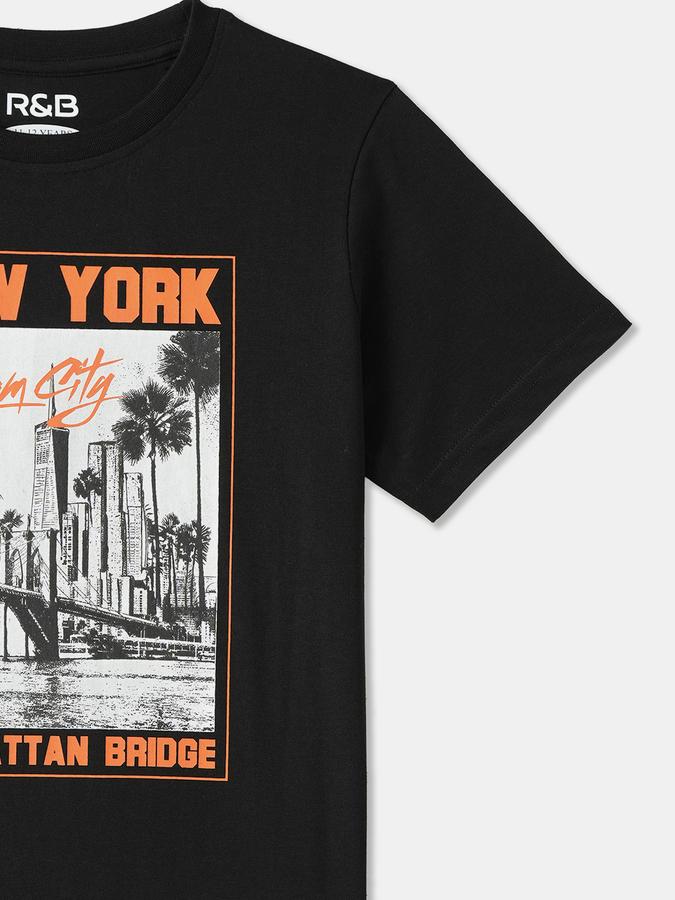 Boys Regular Fit Short Sleeve Crew Neck T-Shirt