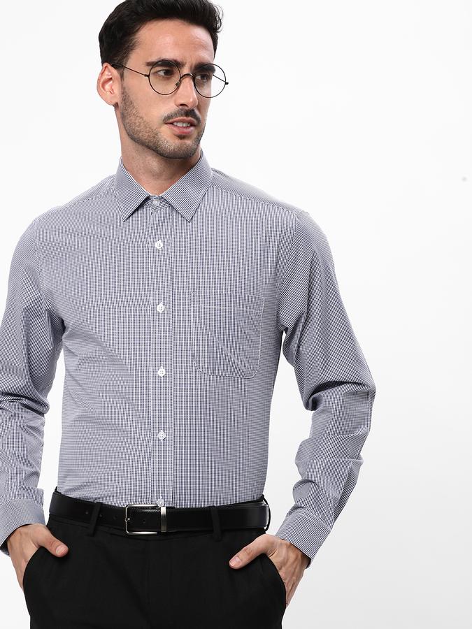 R&B Men Blue Formal Shirts image number 0