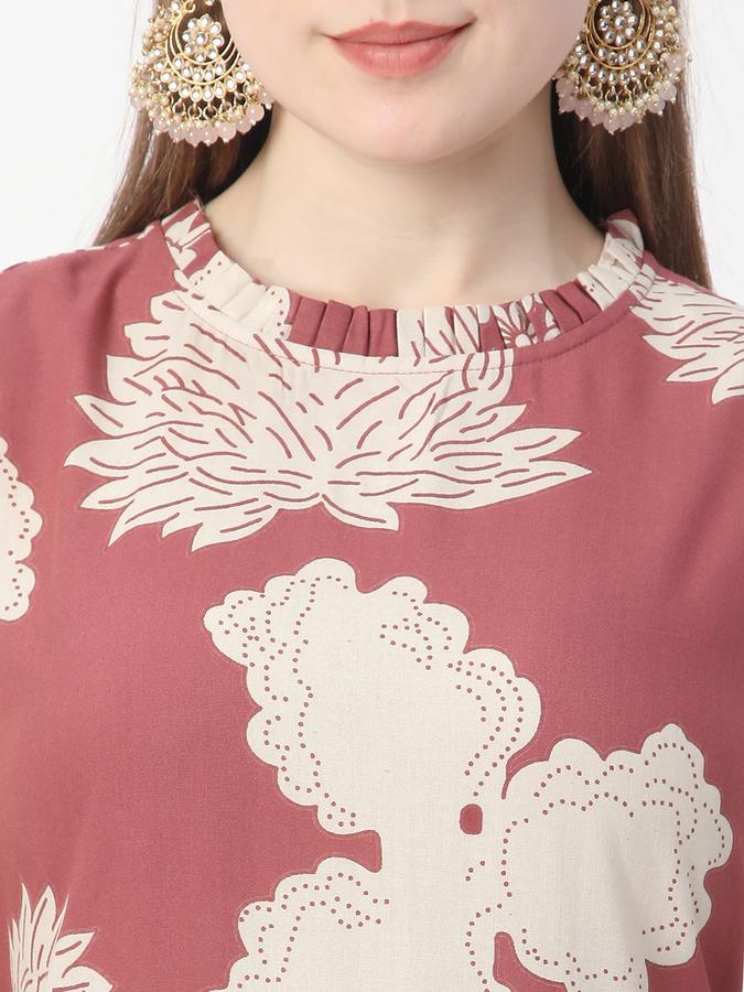 Women Printed Straight Kurta image number 3
