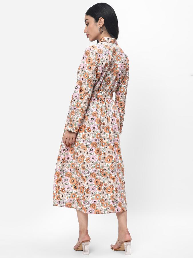R&B Women's Printed Maxi Shirt Dress image number 2