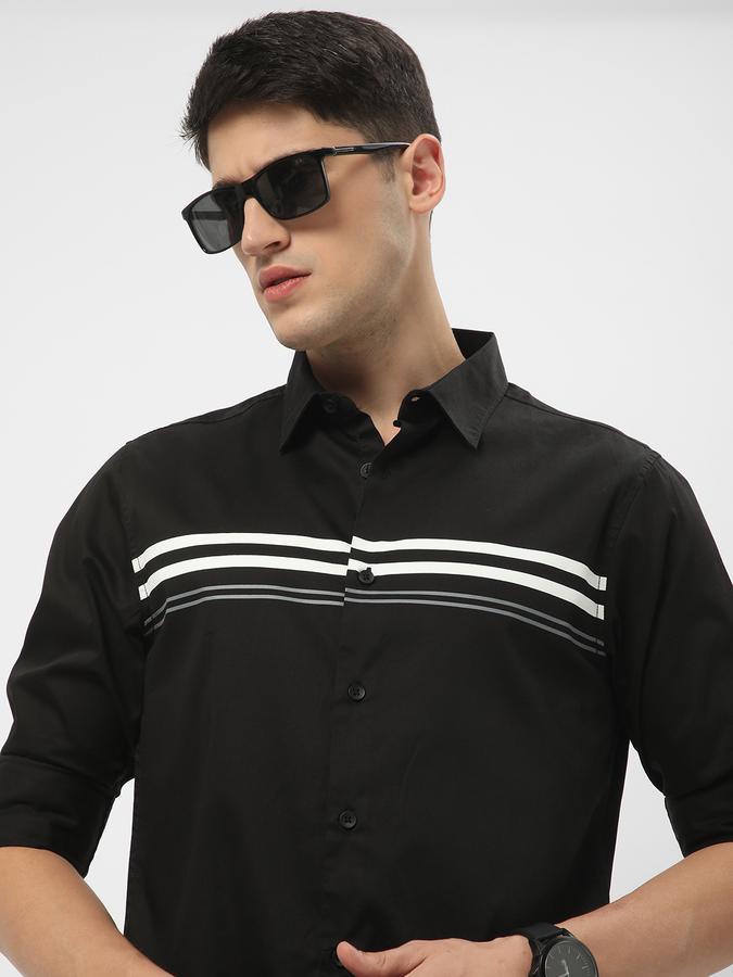 Men Striped Regular Fit Cotton Shirt  data-index=
