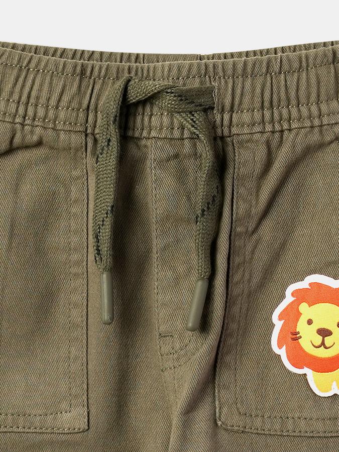 Boys Graphic Print Pants with Drawstring Waist image number 3