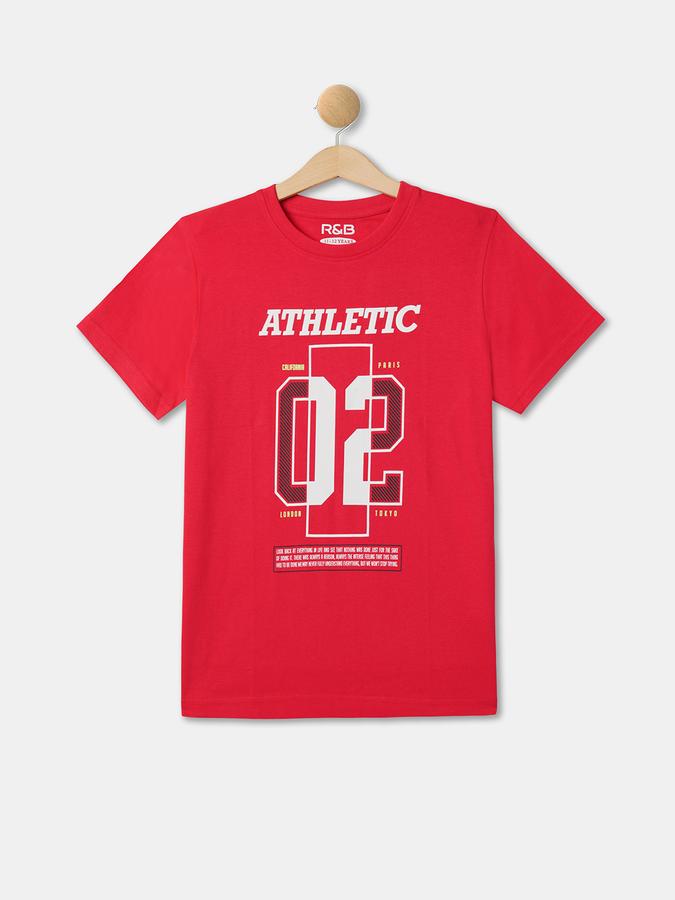 Boys Relaxed Fit Round-Neck T-Shirt image number 0